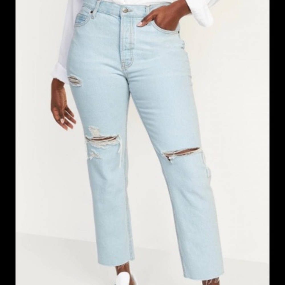 Old Navy High Rise Slouchy Straight